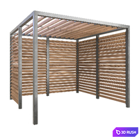 A set of gazebos (pergolas) from Nola Industrier 3D Model Vray, Corona