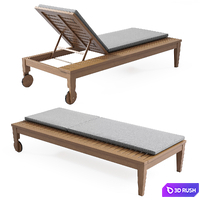 Chaise lounge Bridget 3D Model Corona