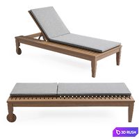 Chaise lounge Bridget 3D Model Corona
