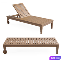 Chaise lounge Bridget 3D Model Corona