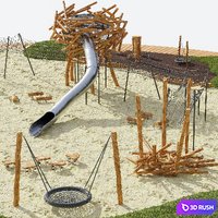 Log playground 2 3D Model Vray