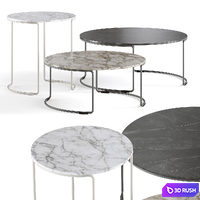 Pedrali Circuit Outdoor Coffee Tables 3D Model