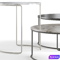 Pedrali Circuit Outdoor Coffee Tables 3D Model Vray, Corona