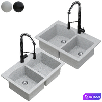 Kraus Sink Collection01 3D Model Vray, Corona