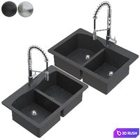 Kraus Sink Collection01 3D Model Vray, Corona