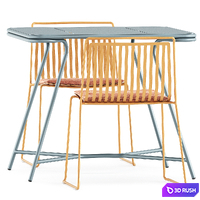 Alo Outdoor chair by ondarreta and Totem table by Garda Furniture 3D Model Vray, Corona