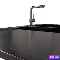 Sink Omoikiri Akisame 100-2 3D Model Corona