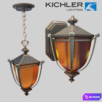 KICHLER LIGHTING 49106RZ WARNER PARK 3D Model Vray