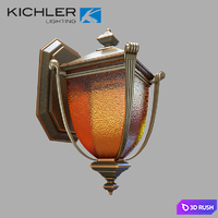 KICHLER LIGHTING 49106RZ WARNER PARK 3D Model Vray