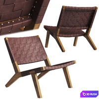 DE LA ESPADA 128 Lounge Chair 3D Model Corona
