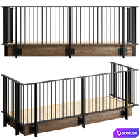 Railing 25 3D Model Corona