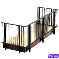 Railing 25 3D Model Corona