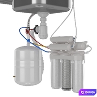 Household reverse osmosis filter 3D Model Corona
