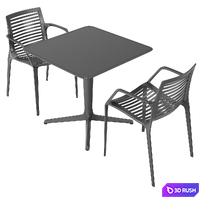 Artform Urban Terrace Life Chipman outdoor dining set 3D Model Vray, Corona