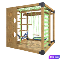 Sports game complex "Game cube 4" 3D Model Vray, Corona