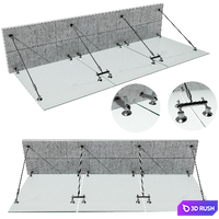 GLASS CANOPY NO15 3D Model Vray, Corona