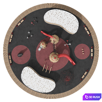 A modern gaming complex. Children's playground. 3D Model Corona