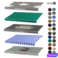 awning kitbash vol 22 3D Model Vray, Corona