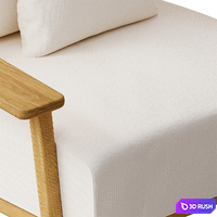 PARALEL Garden armchair By POINT 3D Model Corona