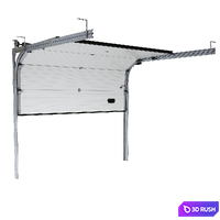 Sectional garage doors 3D Model Vray, Corona