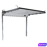 Sectional garage doors 3D Model Vray, Corona