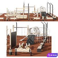 Children's playground 3D Model Vray, Corona