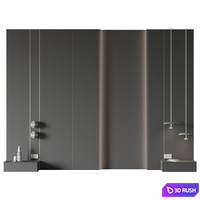 Headboard of bed No. 14 3D Model Vray, Corona