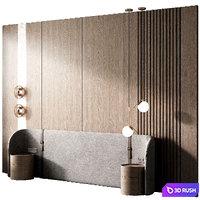 Wall 3d panel 50 3D Model Vray, Corona