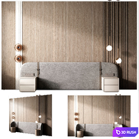 Wall 3d panel 50 3D Model Vray, Corona