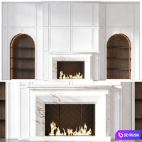 FIREPLACE NO14 3D Model Vray, Corona