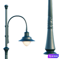Collection of street lamps ALCOR 3D Model Corona