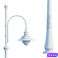 Collection of street lamps ALCOR 3D Model Corona