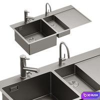Omoikiri Faucets and Sinks 3D Model Corona