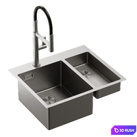 Omoikiri Faucets and Sinks 3D Model Corona