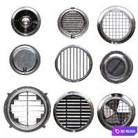 Vents 3D Model Vray, Corona