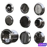 Vents 3D Model Vray, Corona