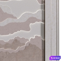 Headboard Stone wall panel 3D Model Corona
