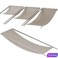 Attic roller blinds 3D Model Corona