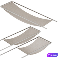 Attic roller blinds 3D Model Corona
