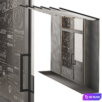 Cafe Facade Element 01 3D Model Corona
