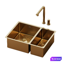 Lusso Cubo Sink S 3D Model Vray, Corona