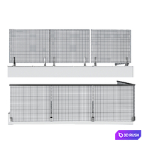 Railing-02 3D Model Vray, Corona