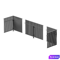 Metal fencing metal fence fencing for balcony 3D Model Vray, Corona