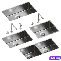 Tasca Pura Kitchen Sinks 3D Model Corona