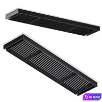 Slatted canopy canopy aluminum structure designer 3D Model Vray, Corona