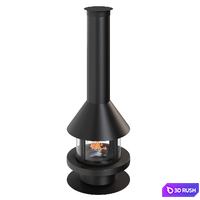 Fireplace Rocal Gala 3D Model Corona