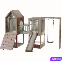 Wooden playground 3D Model Corona
