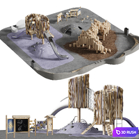 Modern playground 3D Model Corona
