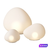 Pottery Barn Garden Light Set 3D Model Corona