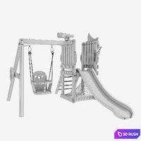 Children's play complex 3D Model Corona